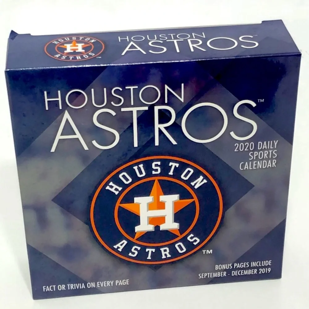 2020 Houston Astros Desk Daily Calendar Sport Trivia Bonus Septem December 2019